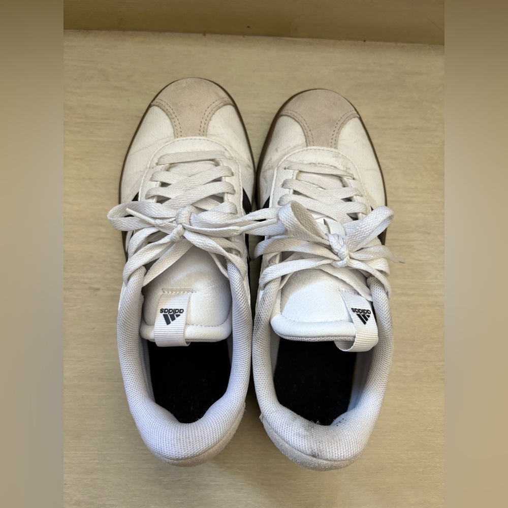 Adidas Classic White and Black Sneakers